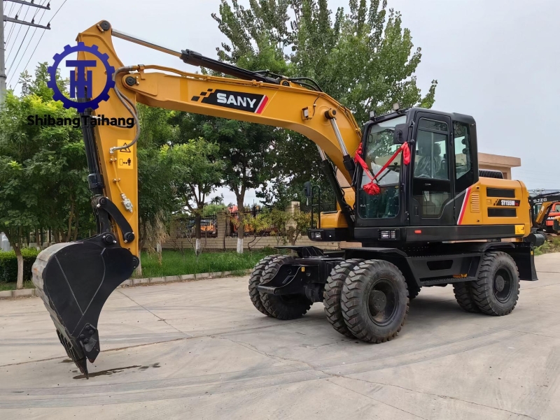 Excavadora de ruedas Sany 155 usada a la venta