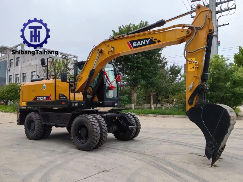 Excavadora de ruedas Sany 155 usada a la venta