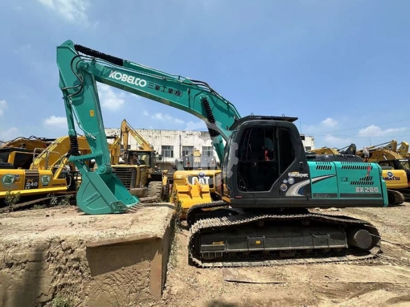 Original Midi Old Used Kobelco Excavator SK200 114KW 20Ton