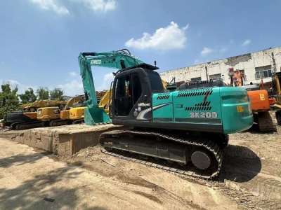 Original Midi Old Used Kobelco Excavator SK200 114KW 20Ton