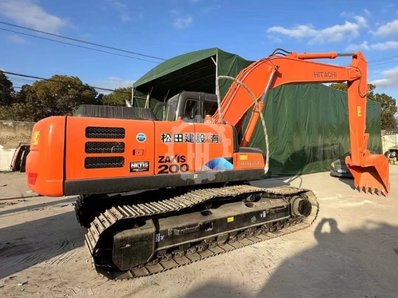 Japan Original Used Hitachi ZX200 Hydraulic Crawler Excavator Second Hand Machinery 100KW Power