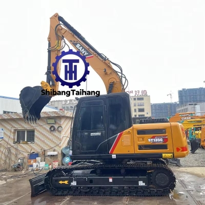 Sany 135 excavator with blade