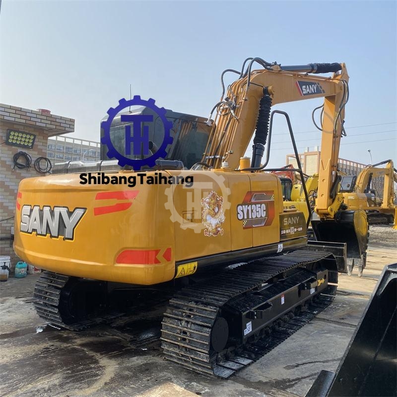 Sany 135 excavator with blade