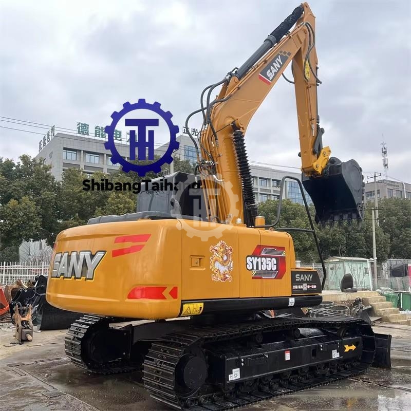Sany 135 excavator with blade